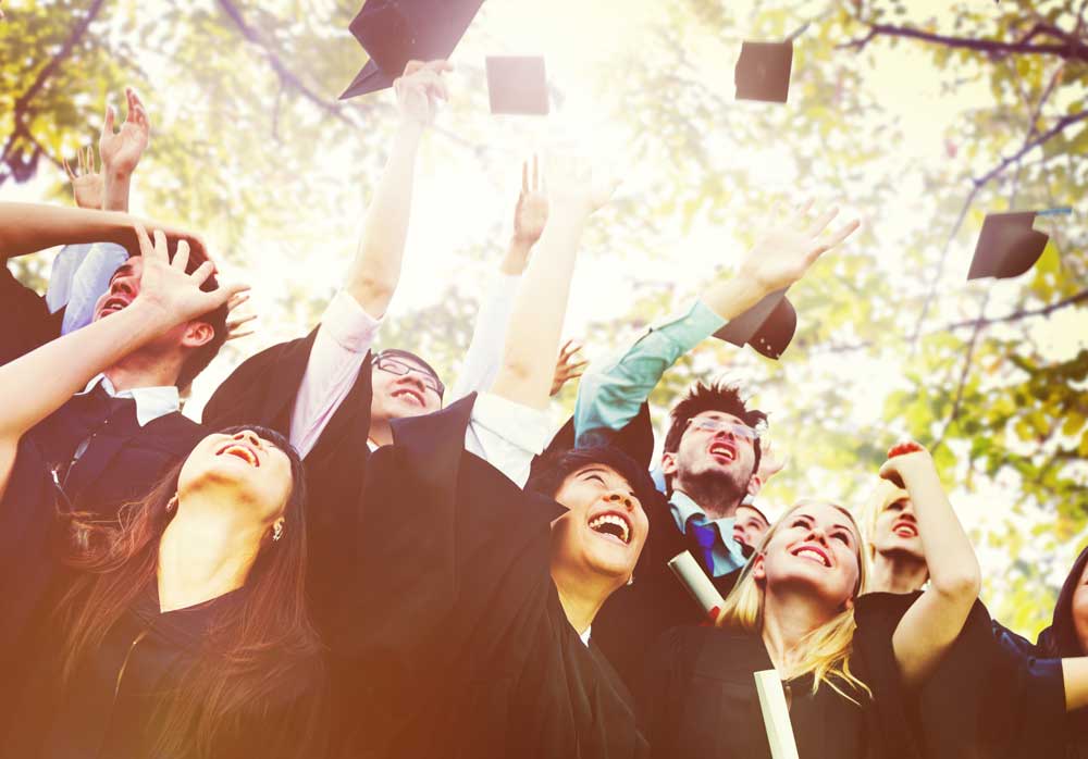 Charter School Students Graduating